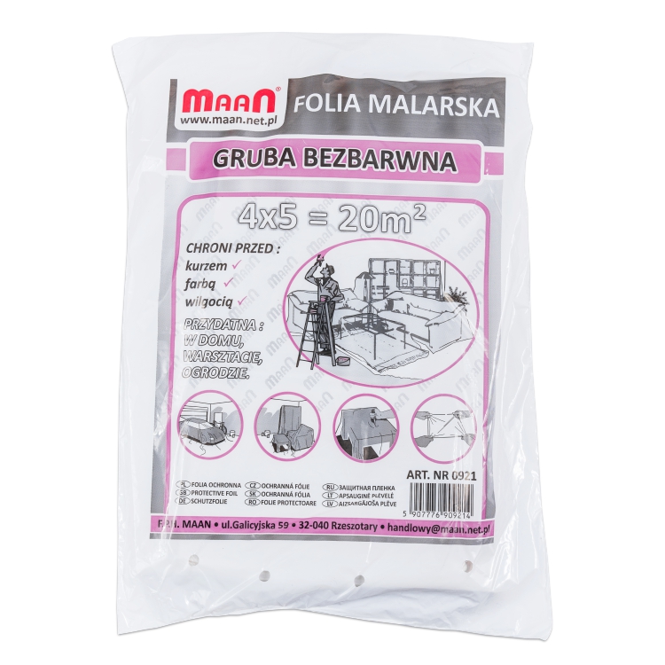 Folia malarska - gruba bezbarwna